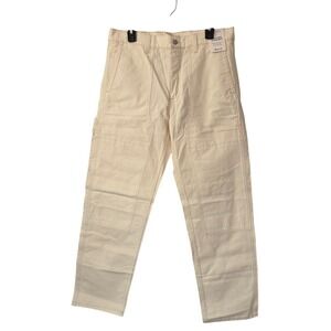 Madewell Relaxed Straight Carpenter Pants Men 32x32 Vintage Cavas NWT $128 AH665